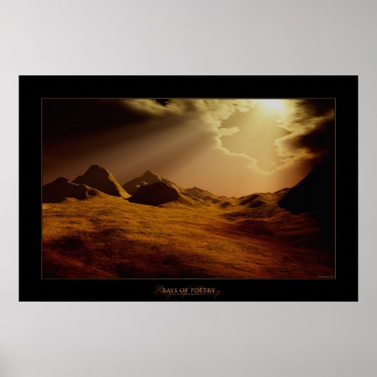 詩の光線 ポスター (正面)