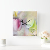 詩の壁時計の目的 スクエア壁時計 (ホーム)