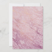 詩の女の子の赤ん坊が感謝していシャワーを浴びる-バラ金ゴールド サンキューカード (裏面)