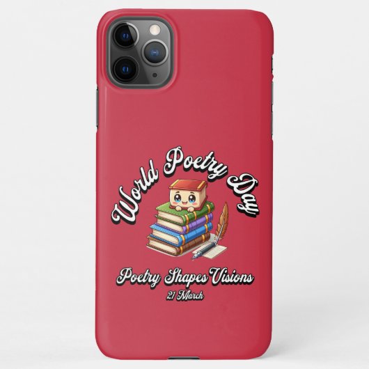 詩の形のビジョン。世界詩祭 iPhoneケース (裏面)