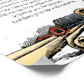 詩の日の悪いおもしろいゲームルール詩 ポスター (角)