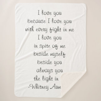 詩の毛布 シェルパブランケット