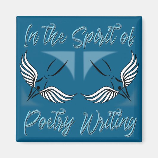 詩の精神書で マグネット (正面)