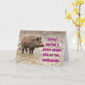 詩の謝罪 カード (黄色い花)