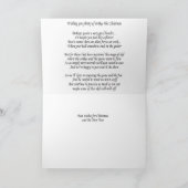 詩の10ピンボーリングのクリスマスカード シーズンカード (内部)