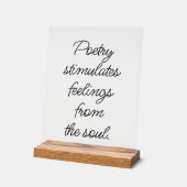 詩はアクリルの徴候を刺激する アクリルサイン (傾斜)