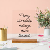 詩はアクリルの徴候を刺激する アクリルサイン (ウェディング)