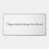 詩はデスクマットを刺激 デスクマット (正面)