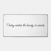 詩はデスクマットを呼び出す デスクマット (正面)