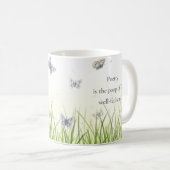 詩は善い人のウンチ食べ物を与えだ コーヒーマグカップ (正面右)