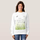 詩は善い人のウンチ食べ物を与えだ スウェットシャツ (正面フル)