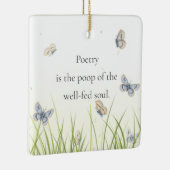 詩は善い人のウンチ食べ物を与えだ セラミックオーナメント (右)