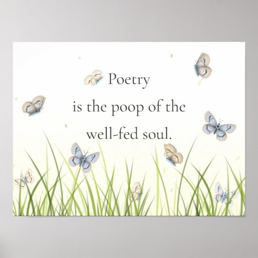 詩は善い人のウンチ食べ物を与えだ ポスター (正面)