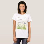 詩は善い人のウンチ食べ物を与えだ Tシャツ (正面フル)