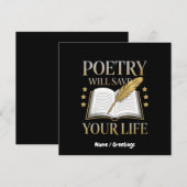 詩は救生きよおもしろいり詩人 招待状 (正面/裏面)