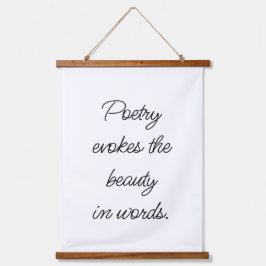 詩は木の上に壁のタペストリーを呼び起こす 吊り下げ型タペストリー