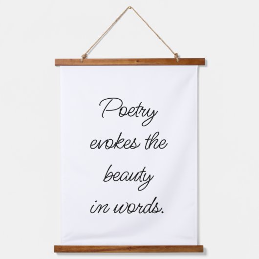 詩は木の上に壁のタペストリーを呼び起こす 吊り下げ型タペストリー (正面)