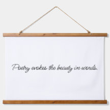 詩は木の上に壁のタペストリーを呼び起こす