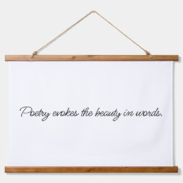 詩は木の上に壁のタペストリーを呼び起こす 吊り下げ型タペストリー