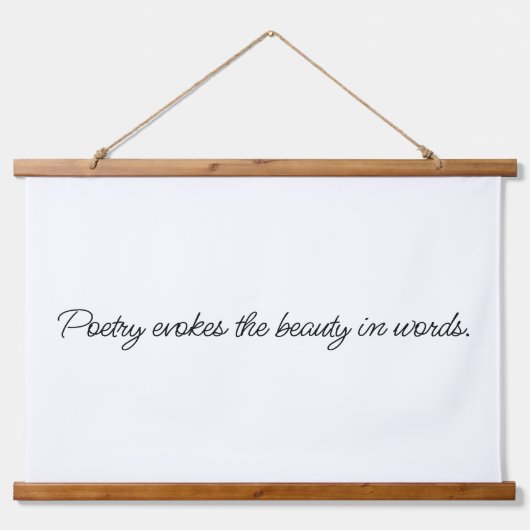 詩は木の上に壁のタペストリーを呼び起こす 吊り下げ型タペストリー (正面)