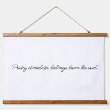 詩は木の上の壁のタペストリーを刺激する