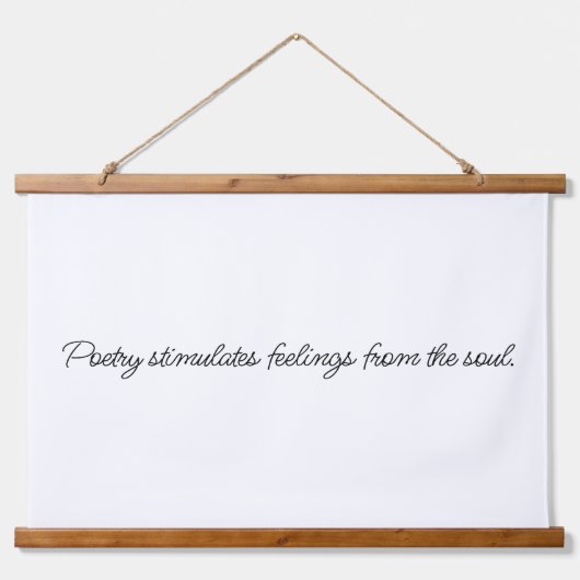 詩は木の上の壁のタペストリーを刺激する 吊り下げ型タペストリー (正面)