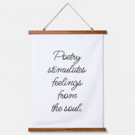 詩は木の上の壁のタペストリーを刺激する 吊り下げ型タペストリー