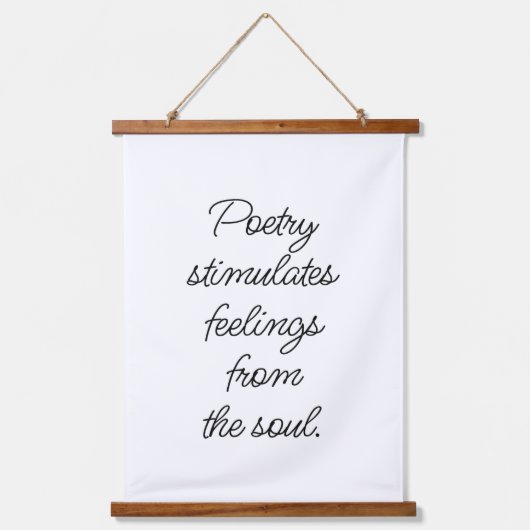 詩は木の上の壁のタペストリーを刺激する 吊り下げ型タペストリー (正面)