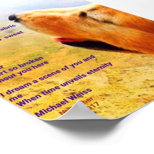 詩は祝毛皮のベビーの生失った活 ポスター (角)