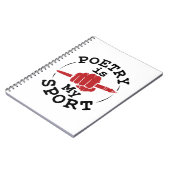 詩は私のスポーツ詩人の詩の作家である ノートブック (左側)