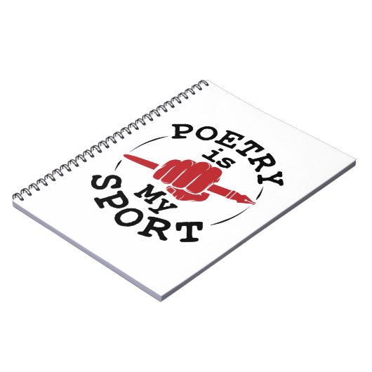 詩は私のスポーツ詩人の詩の作家である ノートブック (左側)