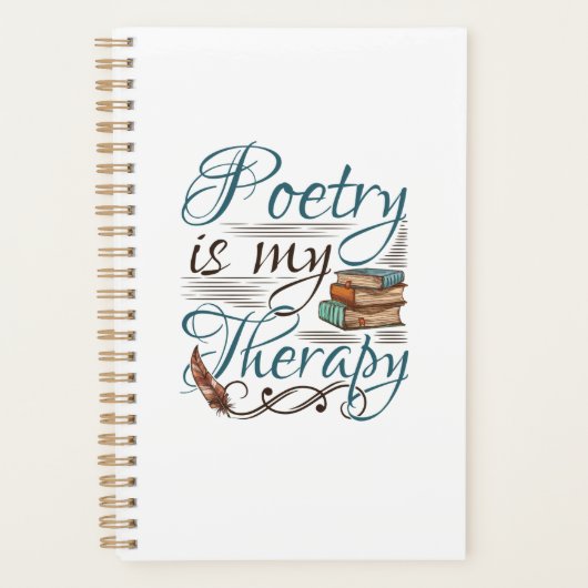 詩は私のセラピー詩人の詩の作家だ プランナー手帳 (正面)