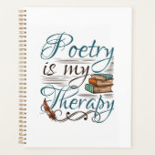 詩は私のセラピー詩人の詩の作家だ プランナー手帳 (正面)