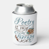 詩は私のセラピー詩人の詩の作家だ 缶クーラー (缶正面)