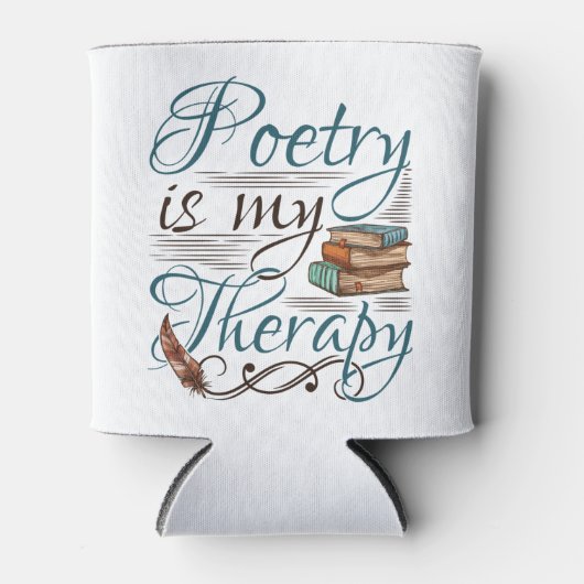 詩は私のセラピー詩人の詩の作家だ 缶クーラー (正面)