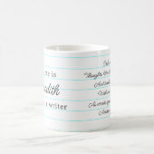 詩やる気を起こさせる私は作家のパーソナライズされたマグカップ コーヒーマグカップ (中央)
