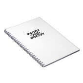 詩より利益 ミニマリスト プロフェッショナル ノートブック (右側)