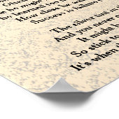 詩をやめ禁止 – ポスター (角)