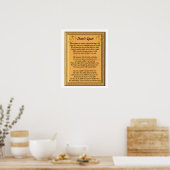 詩をやめ禁止 – ポスター (キッチン)