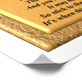 詩をやめ禁止 – ポスター (角)