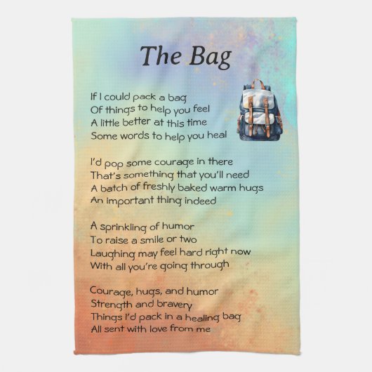 詩を上手に読む キッチンタオル (縦)