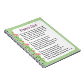 詩を作やめるな ノートブック (右側)