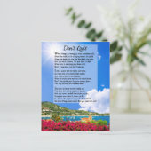 詩を作やめるな ポストカード (スタンド正面)