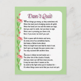 詩を作やめるな ポストカード