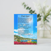 詩を作やめるな ポストカード (スタンド正面)