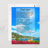 詩を作やめるな ポストカード (正面/裏面)