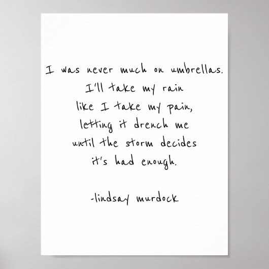 詩を作るためのポスターの感動的引用文 ポスター (正面)