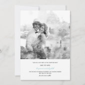 詩を愛する方法ロマンチックなヴィンテージスクリプト セーブザデート (正面)