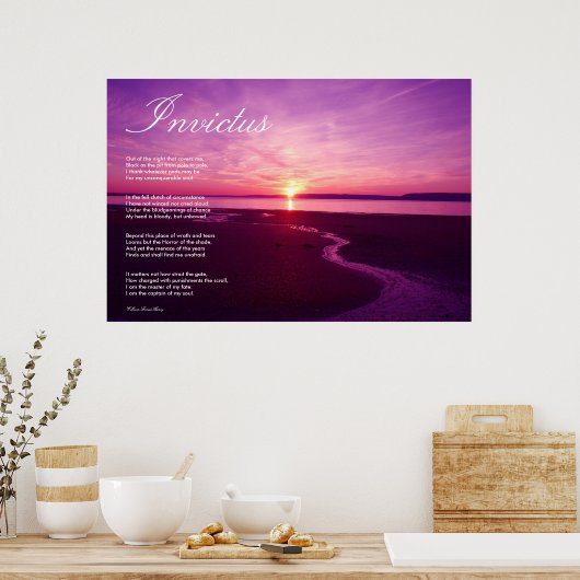 ~詩を感動的呼ぶ ポスター (キッチン)