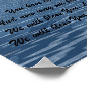 詩を持つワシ ポスター (角)